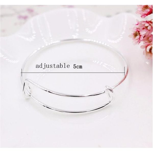 

new fashion expandable wire bangle bracelets diy jewelry pick size cable wire bangle adjustable charm bracelet ac sqckdw new_dhbest, Black