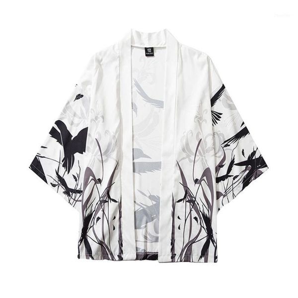 

japanese kimono traditional yukata kimono cardigan mens and womens cloak jacke japan kimonos male casual cardigan shirts1, White;black
