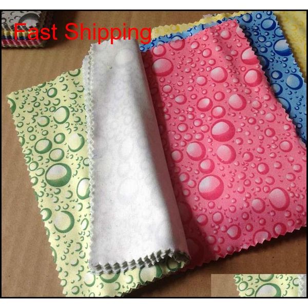 

50pcs/ lot microfiber eyewear lenses cleaning clothes for glasses lens computer camera waterdrop soft comfor qylcwb new_dhbest