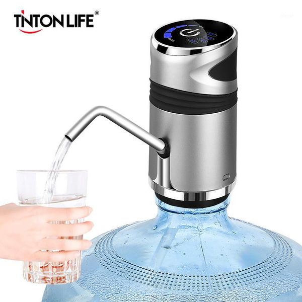 

water bottle pump usb charging automatic drinking portable electric water dispenser bottle switch for pumping device1