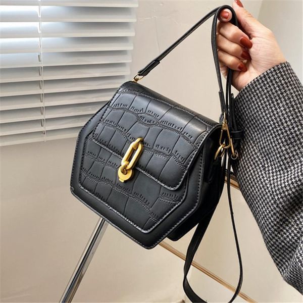 

cross body women's solid color crocodile pattern pu leather small square shoulder bag vintage clamshell clutch bags elegant messenger