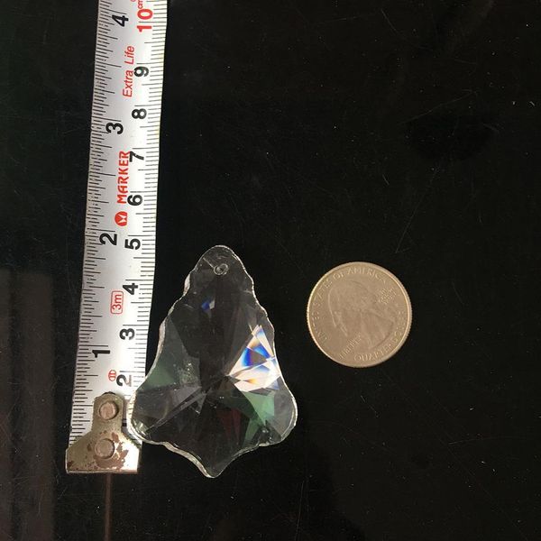 

50mm clear suncatcher pendant tree faceted leaf crystal chandelier craft prism hanging ornament fengshui xms h jllxvy