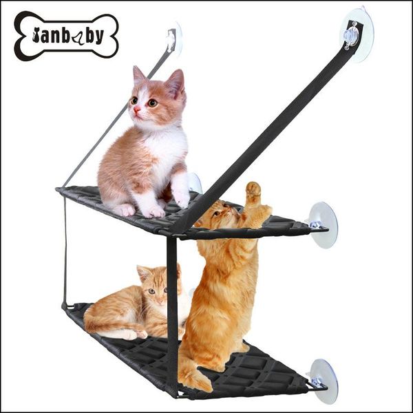 

cat beds & furniture strong cute pet hanging sunny house hang mat adsorption on the window mount soft hammock supplies
