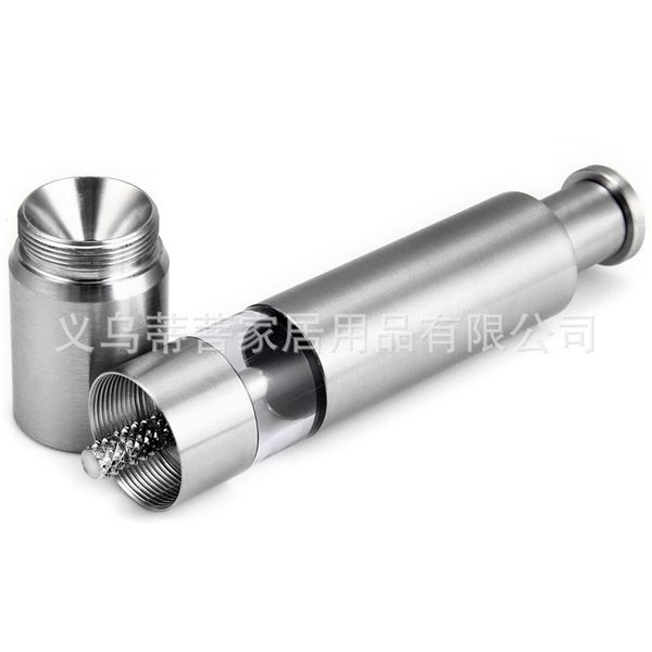 

stainless steel pepper mill manual pillar shape eco friendly grinder mini funnel corrosion resistance abrader pollution 11db j1