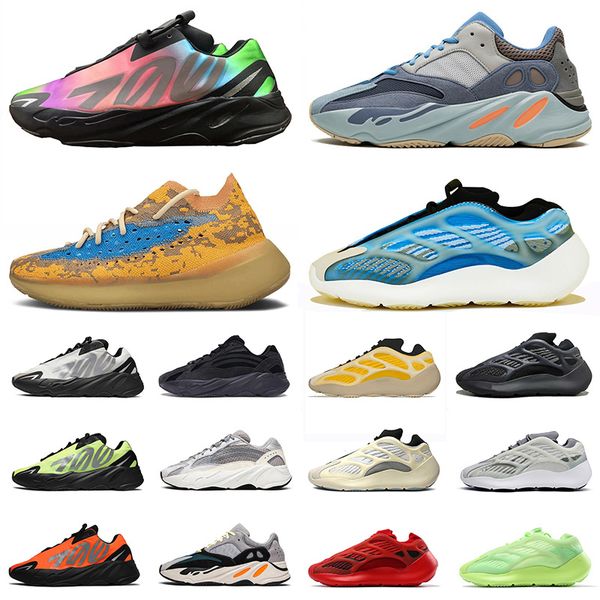 

kanye west 700 azareth srphym trainers size us 12 azael alien blue oat runner running shoes mens womens vanta bone white sneakers