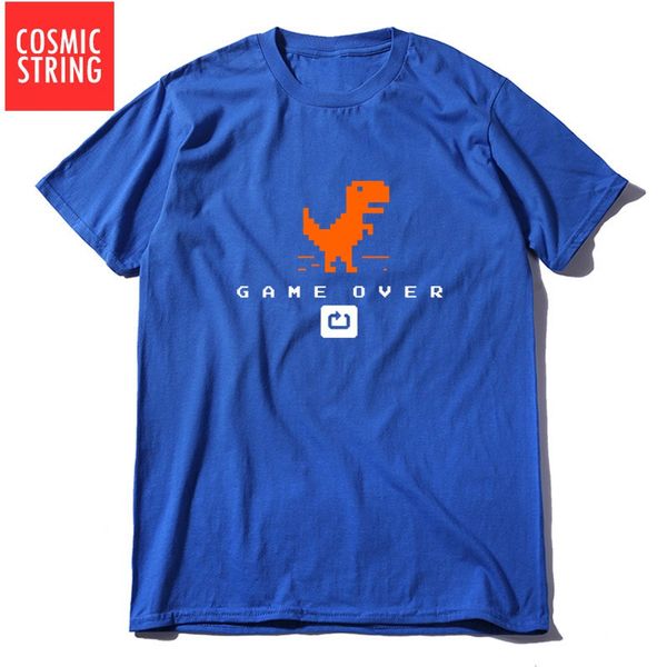 

cosmic string short sleeve game over funny casual loose dino tshirt cool s sport hooded sweatshirt hoodie men t shirt