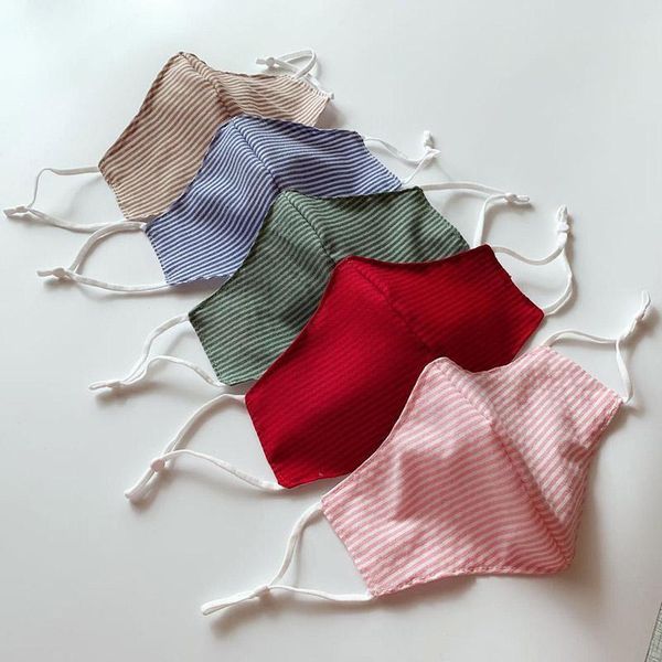 

cloth face mask thin sunscreen striped polka dot mouth mask can washable breathable protective designer mask