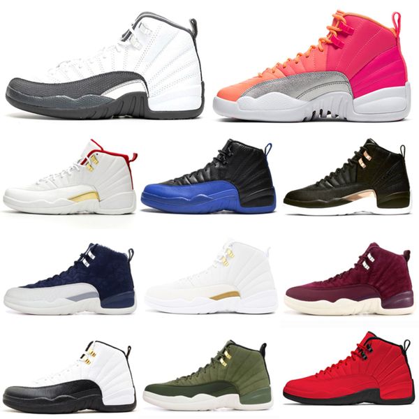 

ale dark grey 12s men basketball shoes 12 reverse taxi game royal wings punch mens trainers nakeskin s new