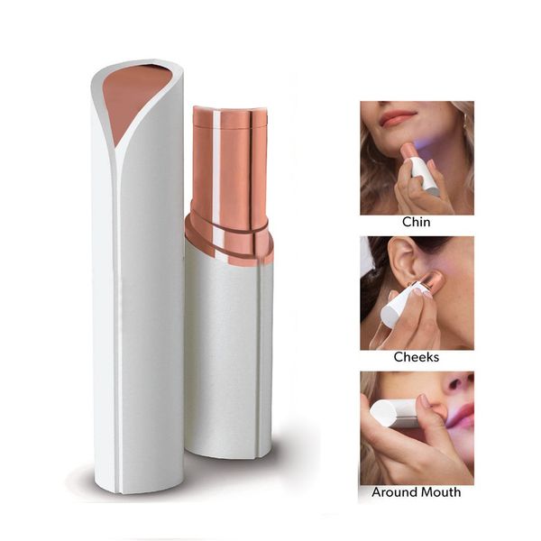 

50pcs dhl губной помады на лице удаление волос remover волос стороны эпилятор безболезненное 18k позолоченный remover opp мешок без батареи