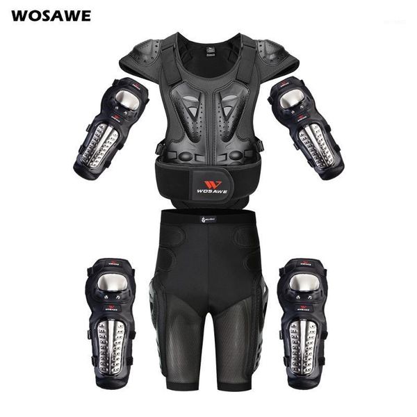 

skiing jackets wosawe motorcross back protector skating snow body motorcycle spine guard moto jacket kneepads elbow armor1