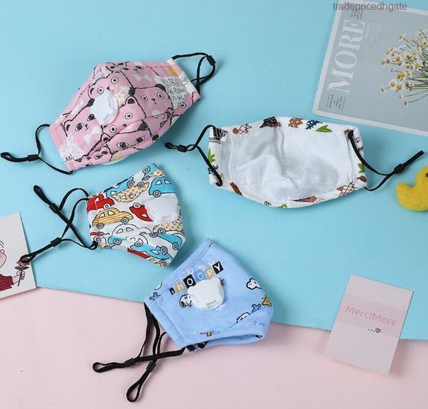 

factoryf9drquality mask face kids cotton cartoon masks children with active carbon filter breather valve pm2.5