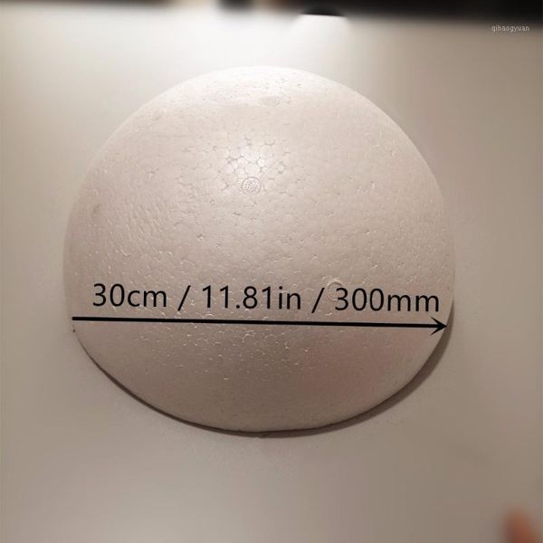 

30cm/11.81in/300mm white half round solid polystyrene foam balls for diy wedding decor kids craft painted ball 11.81in/300mm1