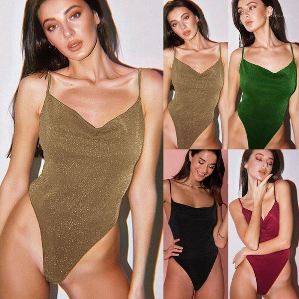 

women's jumpsuits & rompers women romper bodysuit leotard bodycon jumpsuit sequins summer1, Black;white