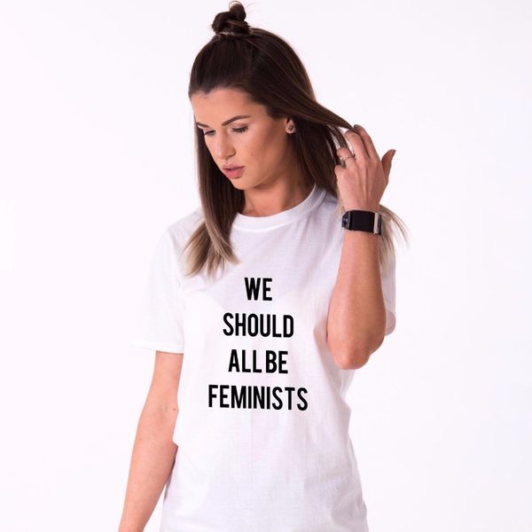 

basic style hip hop tee o neck t-shirt feminist shirt we should all be feminists 's march rights t shirt sport hooded sweatshirt hoodie