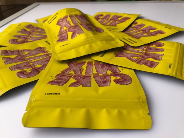 

label bags mix cake cookies flavors empty packaging local yellow stickers and hologram edibles mylar bag bags bbyok bdesports