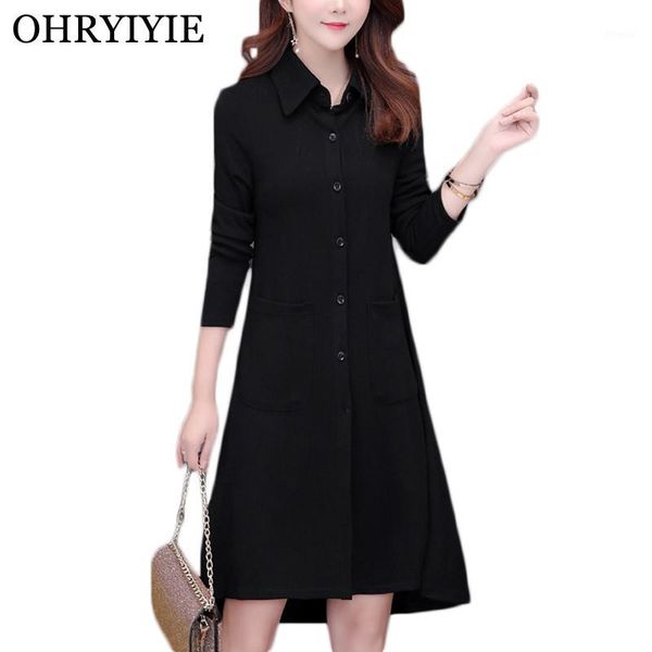 

women's trench coats ohryiyie plus size 5xl autumn winter long coat women 2021 fashion single breasted outwear female thick warm coats1, Tan;black