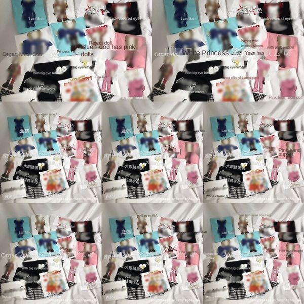 

iirhz summershirt doll 2019 sleeve combed short sleeve co branded short cotton men women and couple doll cartoonshirt pure cotton blessing b, White