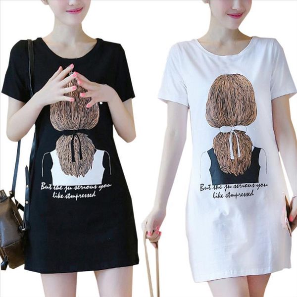 

women's casual short sleeve t-shirt crew neck loose plus size dress -2xl drop shipping good quality, Black;gray