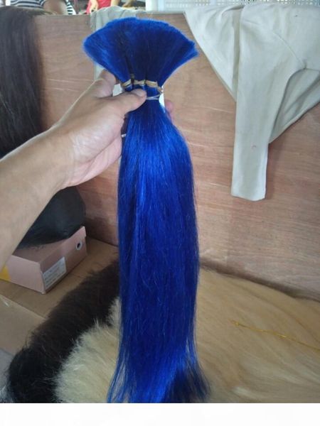 

2018 selling straight human mini braiding hair no weft 100% unprocessed brazilian hair bulk buy 3lot get 1pcs free, Black