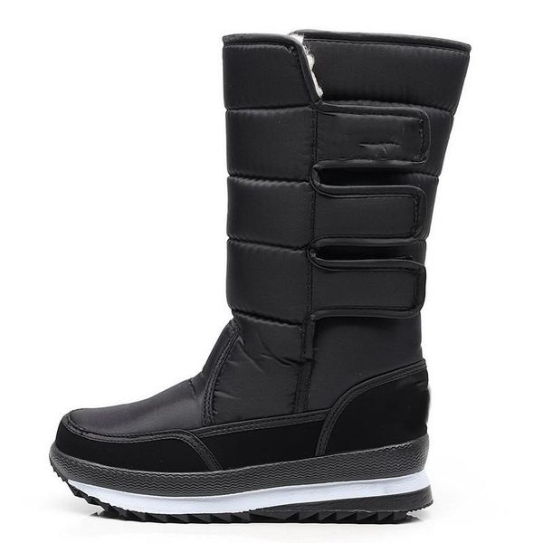 

пара мужчины больше высокие водонепроницаемые нескользящее теплых сапоги сапоги канистры размера 39.47 в мужских и приятном тепле, Black