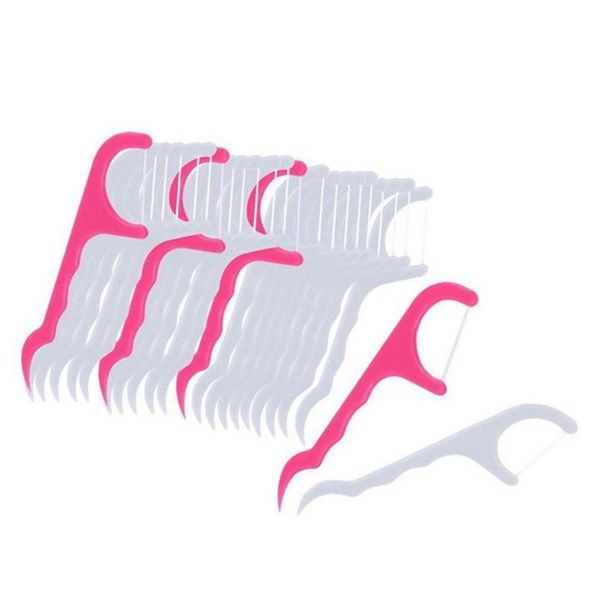 

20pcs/pack disposable dental floss picks sticks interdental brush plastic toothpick cleaning mouth oral care hygien sqcnjv
