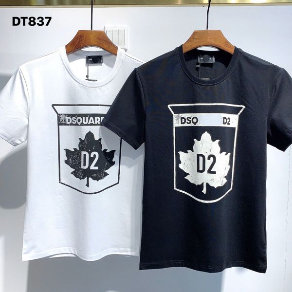 

dsq pattern t-shirt d2 phantom turtle 2020ss new mens designer t shirt paris fashion tshirts summer male 100% cotton to706, White;black