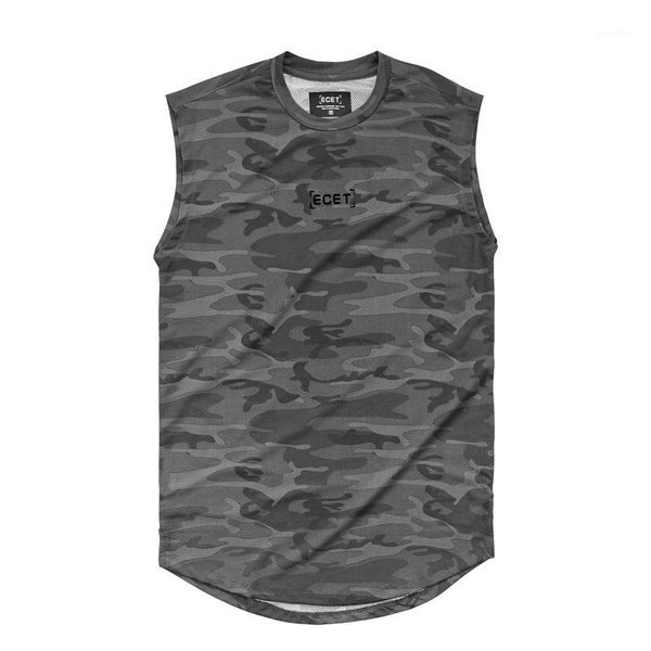

mens singlet bodybuilding workout gyms vest camouflage leisure cotton sleeveless shirts tank men fitness shirt fitness men1, White;black