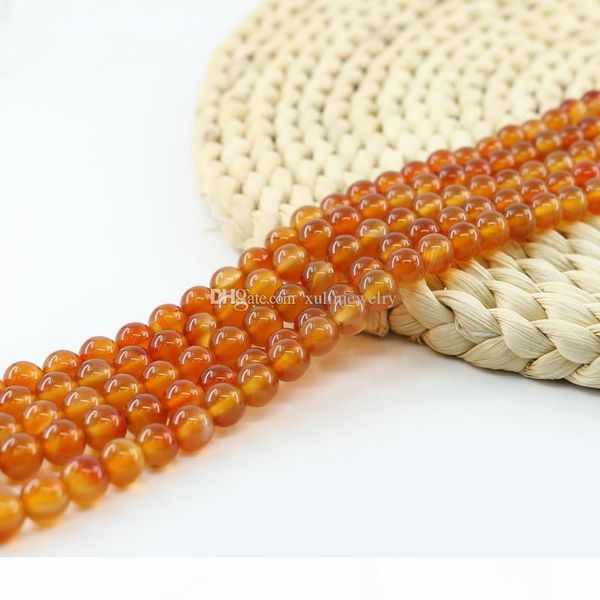 

light red agate gemstone round beads 4 6 8 10mm 15" loose strand semi precious stone l0118#, Black