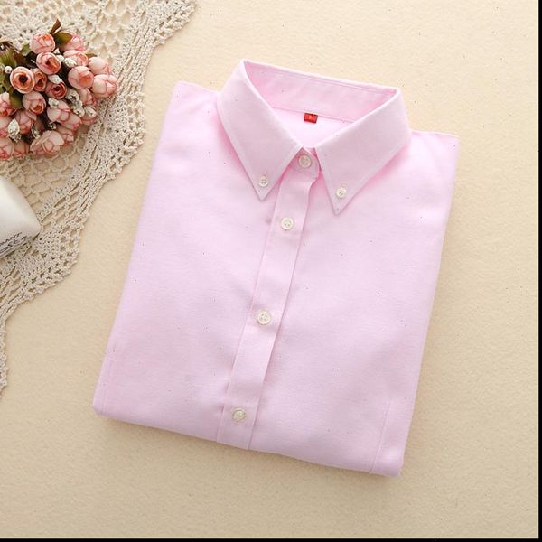 

oxford womens and blouses office shirt women long sleeve cotton white blouses blusa feminina slim ladies solid color