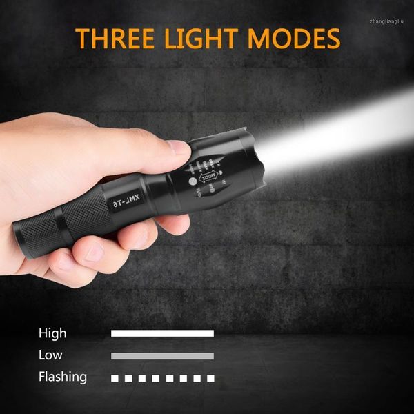 

flashlights torches zoom aluminum alloy t6 led glare outdoor camping hunting rechargeable 5 modes torch light maintenance led1