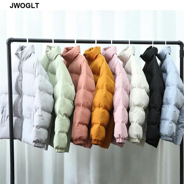 

8 colors men harajuku outwear colorful bubble coat winter jacket mens korea zipper parkas black pink puffer jackets 4xl 5xl