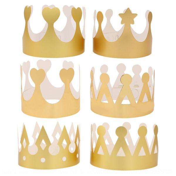 

epwci high-end gold jewelry paper jam jewelry hat children's birthday decorations high-end gold crown cardboard paper jam cardboard cro