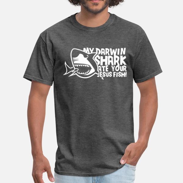 

мужчины моя darwin shark ели ваш иисус рыбы смешные jo футболку diy черный спортивный костюм толстовка толстовка