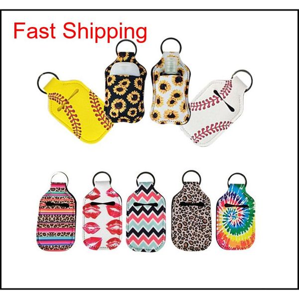 

30ml refillable bottle hand sanitizer holder containers reusable cap box with keychain carrier case t qylepc toys2010