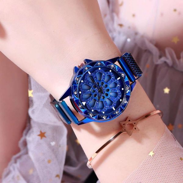 

fashion, women's same the watch fashion with and exquisite waterproof steel band watch inlaid with british watch net red, Slivery;brown