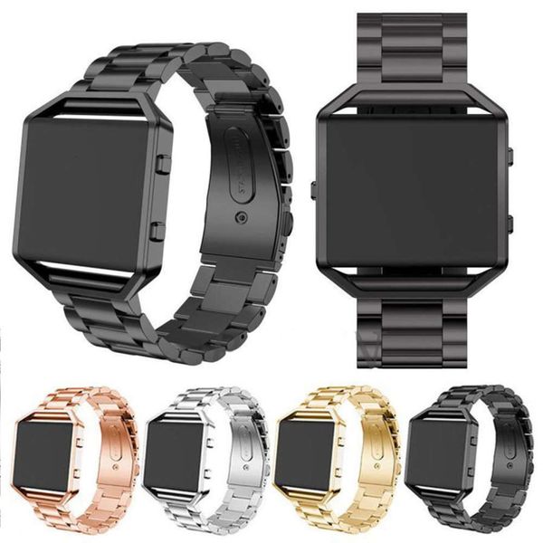 

fitbit blaze wristwatch stainls steel three strap
