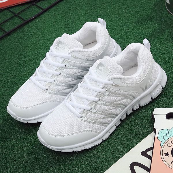 

new mesh running sports lovers casual ultra light women's small white shoes q2, Black