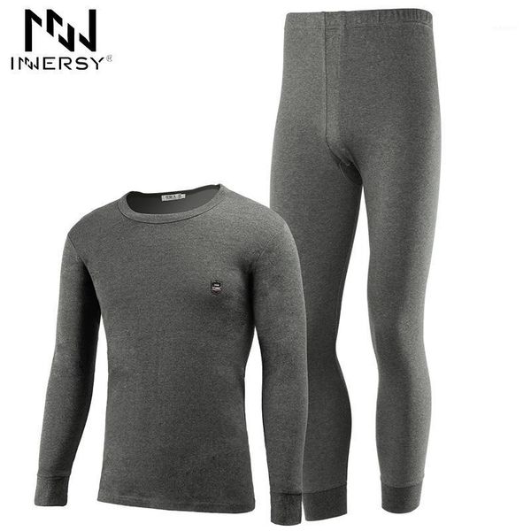 

innersy 2017 underwear autumn mens thermal underwear mens long john slim sets thick long johns thin sets soft homewear1, Black;brown