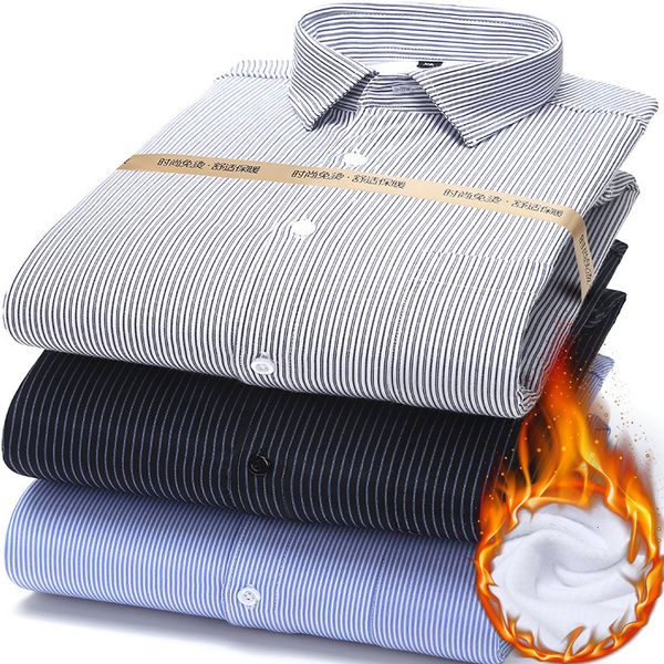 

2021 warm autumn men's winter clothes, corduroy shirts, thick cardigan male velvet oo1h, Black;brown