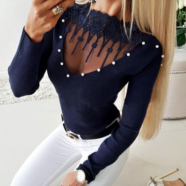 

2020 new spring knit pullovers women long sleeve basic sweater women pullover knitted casual gray blue female jumper, White;black