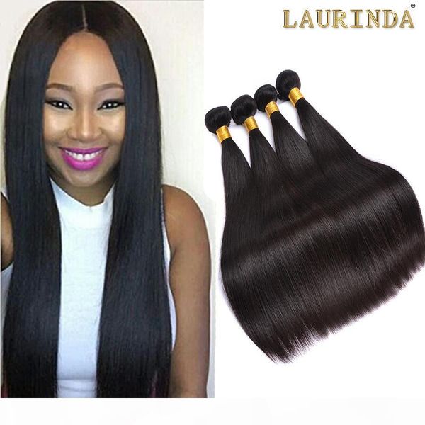 

7a peruvian virgin hair straight 4pcs lots rosa hair products 100% peruvian human hair extensions bundles deals natural color, Black;brown