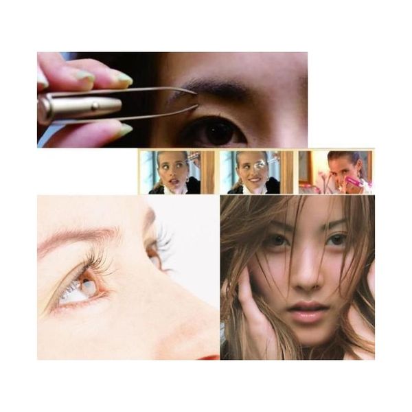 

make up beauty tool stainless steel led eyebrow tweezer with smart led light non-slip eyelash eyebrow hair removal t jllyln jhhome