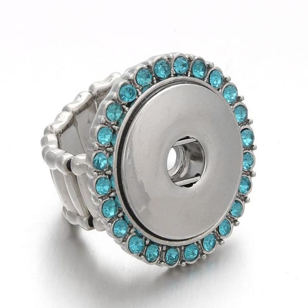 

fashion snap ring jewelry diy 18mm adustable snaps button ring for women fitting jewel bbyzui, Silver