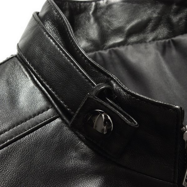

2021 new genuine lambskin black jacket autumn men leather jackets fy690 hqhv