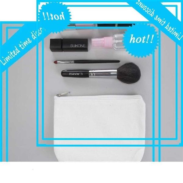 

100pcs customized sublimation diy blank large capacity cosmetic bag zipper coin purses for thermal transfer printing size 16*12*3cm