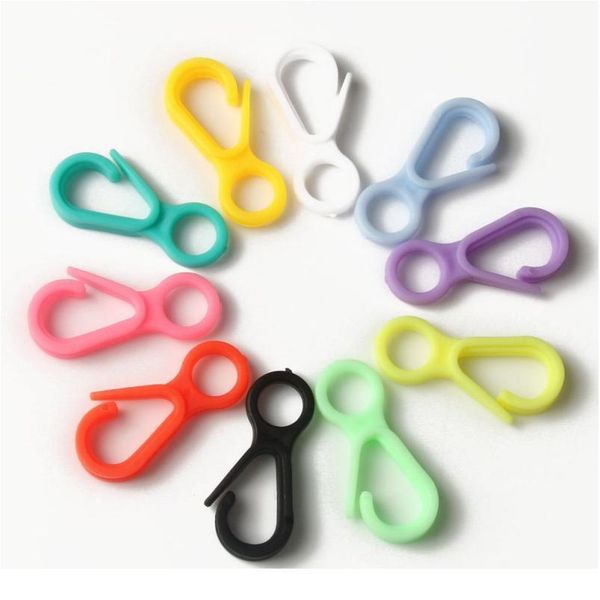 

10pcs/lot multicolor plastic lobster clasps hooks for jewelry making supplies handmade diy mask key necklace chains acc jllwca