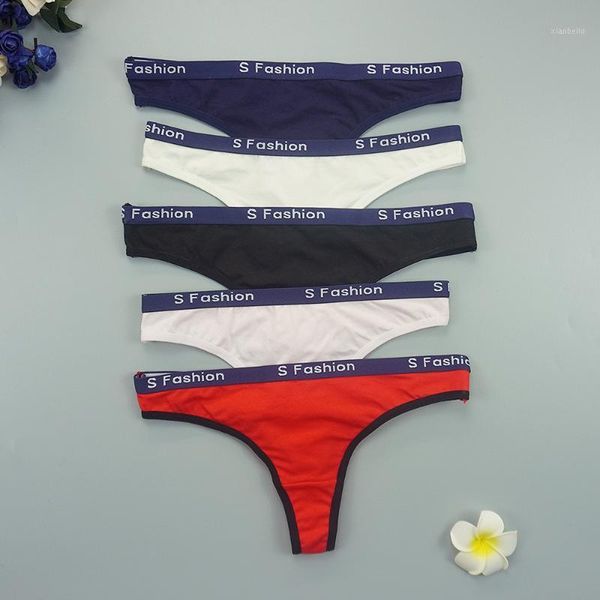 

5pcs/lots thong underwear pack of panties women tanga cotton panty sports low waist shorts breathable t-back for ladies1, Black;pink