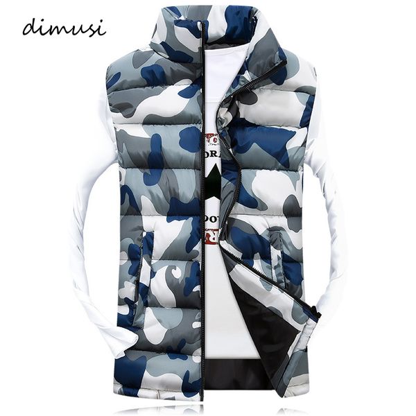 

dimusi mens jacket sleeveless winter fashion male cotton-padded men's army camo vest thicken waistcoat clothing 3xl,ya979, Black;white