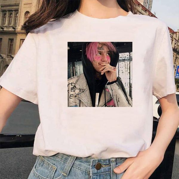 

рэпер лил peep футболка rap hip hop lilpeep девушки тенниска женщины harajuku 90с корейский vintage tumblr t shirt graphic tee tops, White
