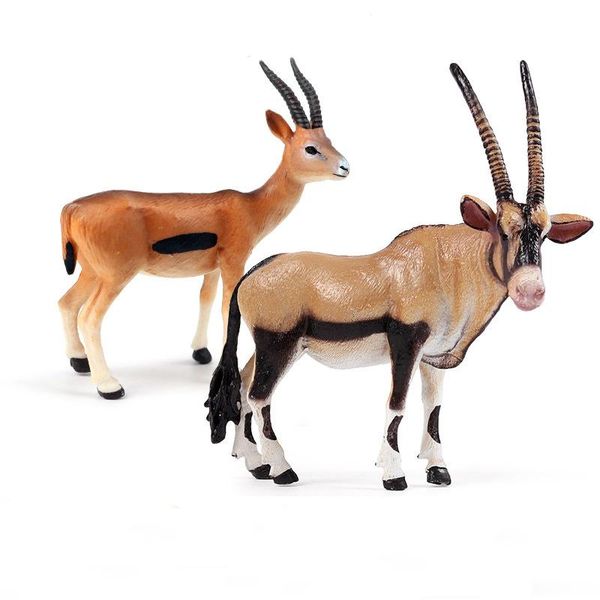 

jewelry pouches, bags 2 style 3d high quanlity resin antelope model animal goat ornament deer decorative kids toy children gift home adornme, Pink;blue